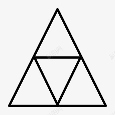 三角形几何学金字塔图标图标