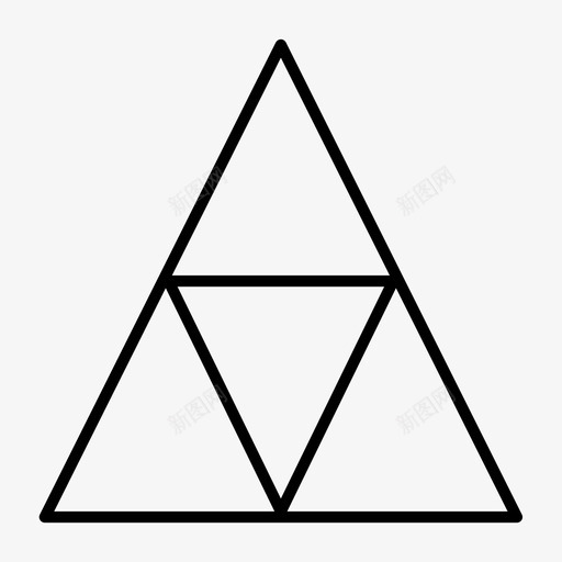 三角形几何学金字塔图标svg_新图网 https://ixintu.com 三力 三角形 几何学 形状 金字塔