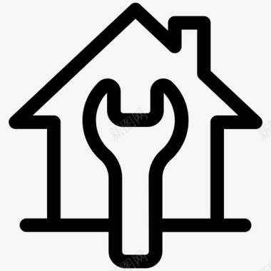 房屋维修技工房地产生产线第二卷图标图标