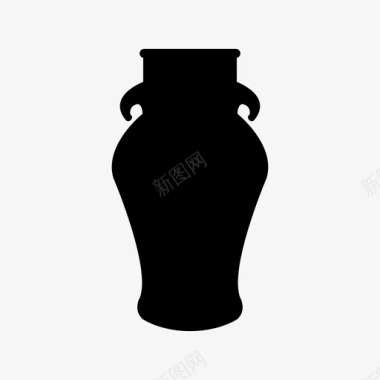 花瓶艺术品陶瓷图标图标