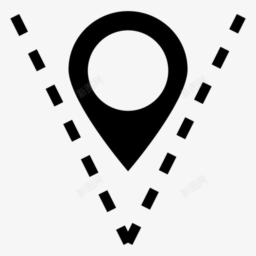 地图图钉gps导航图标svg_新图网 https://ixintu.com gps 地图和导航符号 地图图钉 导航 指针