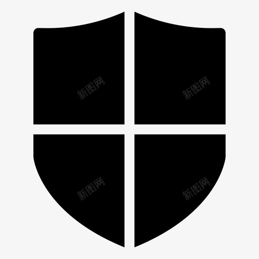 盾锁保护图标svg_新图网 https://ixintu.com 保护 安全 安全标志符号图标 盾 锁