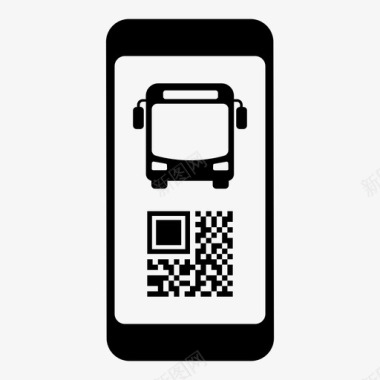 公共交通通行证电子客票移动电话图标图标