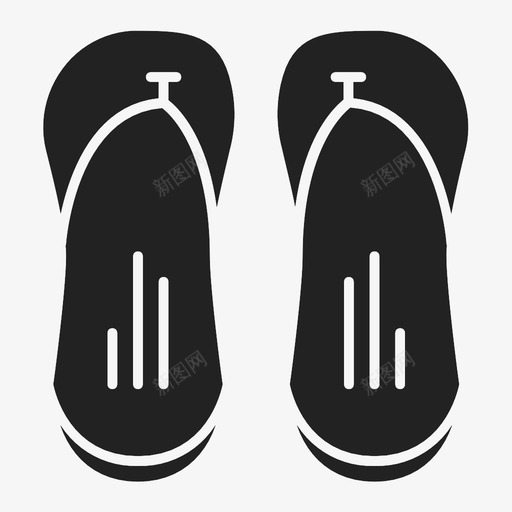 凉鞋鞋子石板鞋图标svg_新图网 https://ixintu.com 凉鞋 拖鞋 石板鞋 鞋子