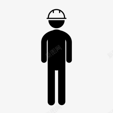 建筑工人建筑工程工程师图标图标
