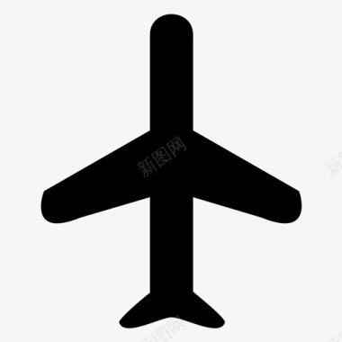 飞机出发飞行图标图标
