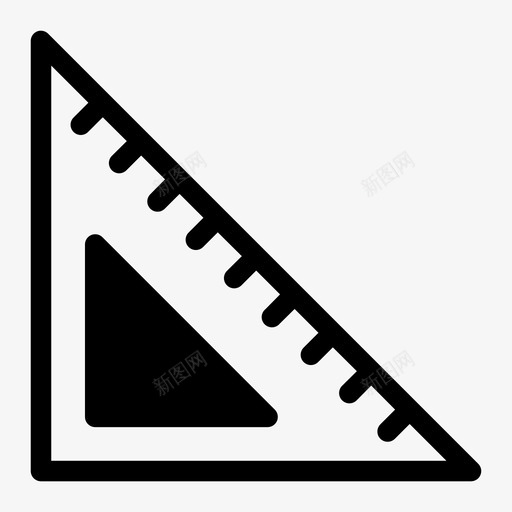 三角尺结构图标svg_新图网 https://ixintu.com 三角尺 结构 设计