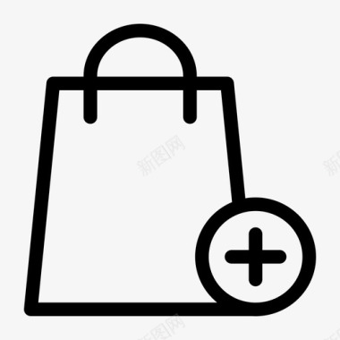 购物袋添加添加到购物车添加图标图标