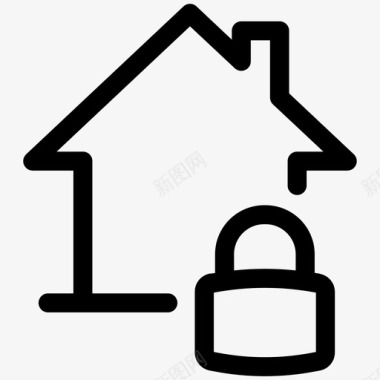 锁着的房子锁着的家房地产第一卷图标图标