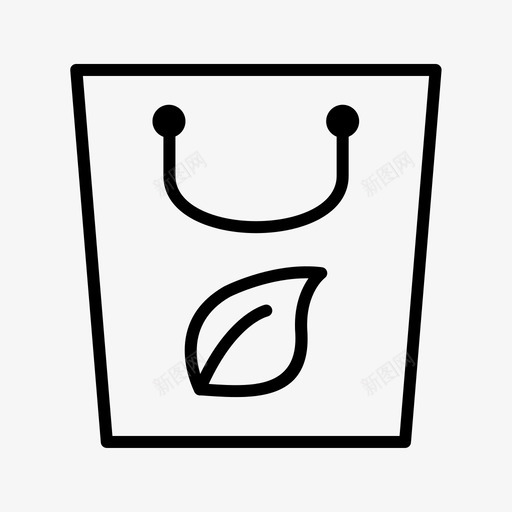 环保袋回收可重复使用图标svg_新图网 https://ixintu.com 可重复使用 回收 环保袋 购物袋