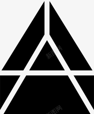金字塔三维图标图标