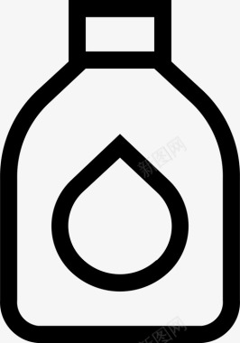 水瓶瓶装水饮料图标图标