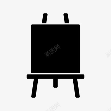 画架艺术课堂图标图标
