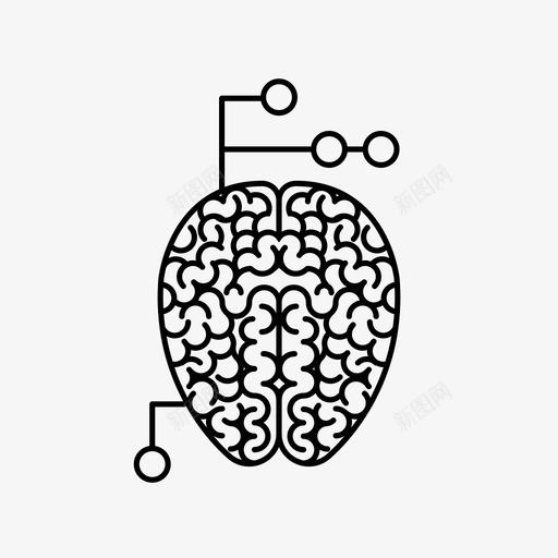 人工智能自动化大脑图标svg_新图网 https://ixintu.com 人工智能 大脑 自动化