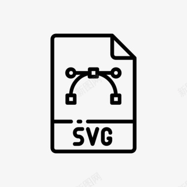 svg文档扩展名图标图标