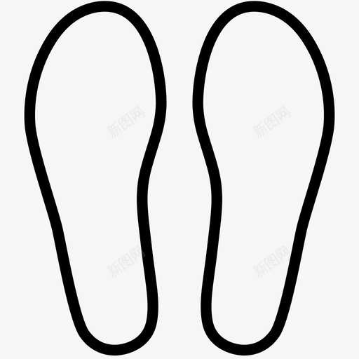 鞋垫脚脚印图标svg_新图网 https://ixintu.com 脚 脚印 鞋 鞋垫