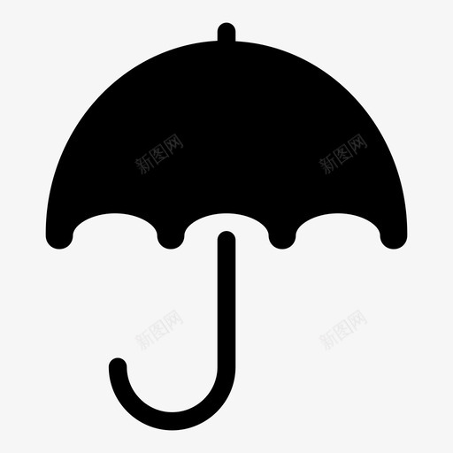 伞开伞雨图标svg_新图网 https://ixintu.com 伞 天气 开伞 线性正方形填充 雨 雨伞