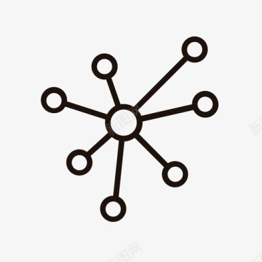 分子连接网络图标图标