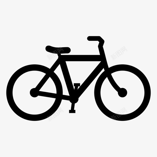 自行车自行车手轮子图标svg_新图网 https://ixintu.com 自行车 自行车手 轮子