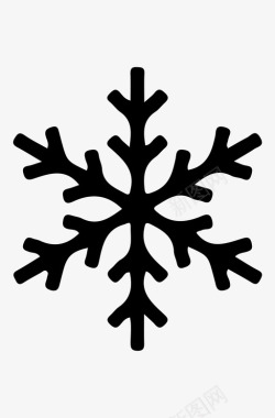 雪花天气冬天图标图标