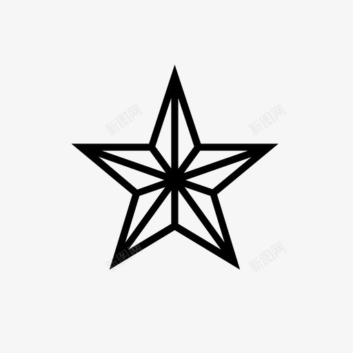 几何星对称电子游戏图标svg_新图网 https://ixintu.com 几何塞尔达 几何星 塞尔达 对称 电子游戏