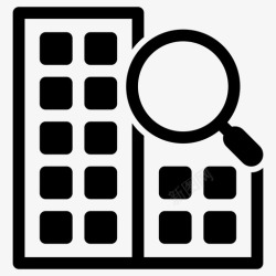 找房找公寓楼房房地产5图标高清图片