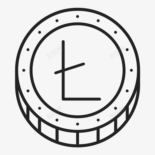 litecoin区块链加密货币图标svg_新图网 https://ixintu.com litecoin 加密货币 区块链 数字货币 硬币货币 货币