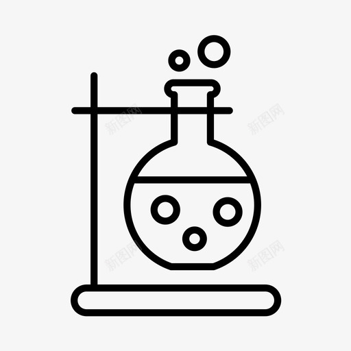 实验室化学实验图标svg_新图网 https://ixintu.com 化学 圆底烧瓶 实验 实验室 研究 科学