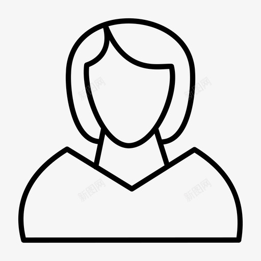 女登录会员图标svg_新图网 https://ixintu.com 会员 女 用户 登录