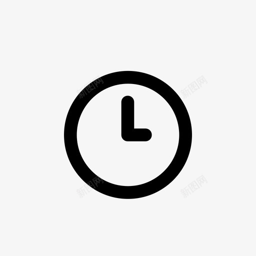 时钟3点时钟时间图标svg_新图网 https://ixintu.com 3点时钟 时钟 时间 用户界面图标ii