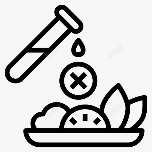 添加剂化学品食品图标svg_新图网 https://ixintu.com 化学品 无防腐剂 有机农业 添加剂 食品