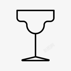 杯龙舌兰酒玛格丽塔杯鸡尾酒饮料图标高清图片