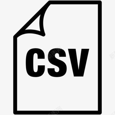 csv扩展名文件图标图标