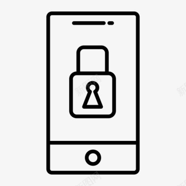 智能手机锁定手机锁定禁止访问图标图标