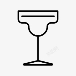 杯龙舌兰酒玛格丽塔杯鸡尾酒饮料图标高清图片