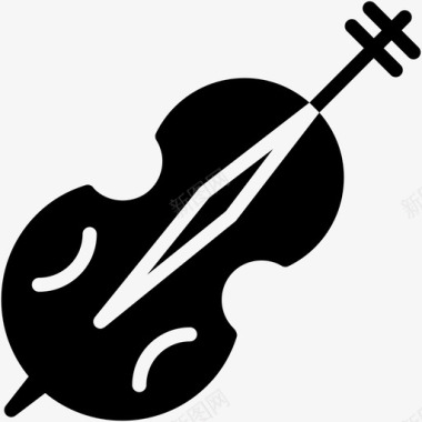 大提琴小提琴乐器图标图标