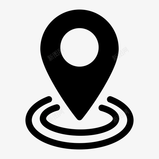 查找地址gps位置图标svg_新图网 https://ixintu.com gps 位置 地图pin 查找地址