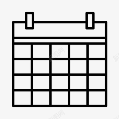 日历商务运营图标图标