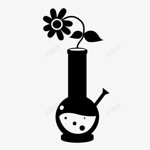 漂亮的花瓶棒子花图标svg_新图网 https://ixintu.com 大麻 完全随机 棒子 漂亮的花瓶 花