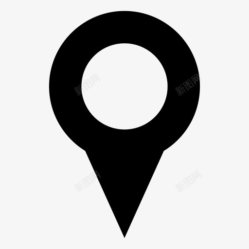 地图图钉位置占位符图标svg_新图网 https://ixintu.com 位置 占位符 地图图钉 地图图钉点 点