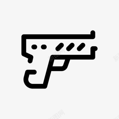 枪支武器犯罪图标图标