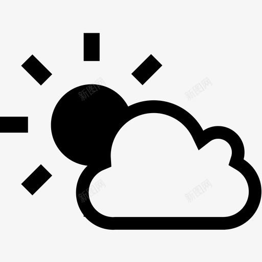 天气要素白天太阳图标svg_新图网 https://ixintu.com 天气状况 天气要素 太阳 白天