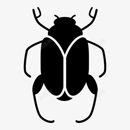 虫子动物甲虫图标svg_新图网 https://ixintu.com 动物 昆虫 甲虫 自然 虫子