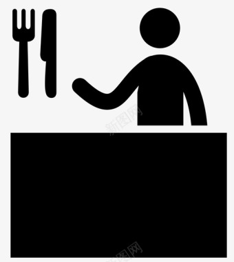 餐厅桌子吃饭食物图标图标