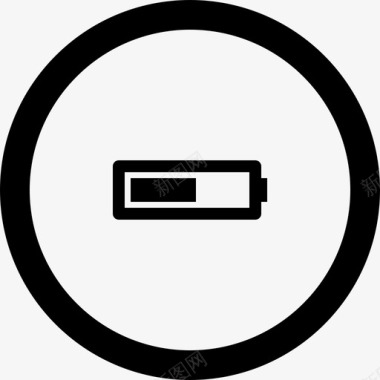 电池高圆圈中的图标2图标