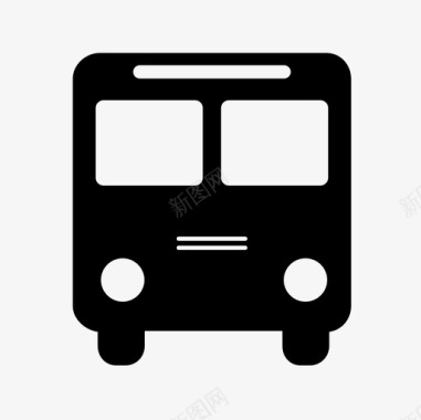 公共汽车四轮车运输图标图标