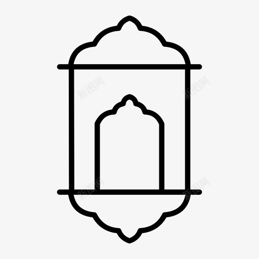伊斯兰窗户阿拉伯花纹艺术图标svg_新图网 https://ixintu.com 伊斯兰图案 伊斯兰窗户 清真寺 艺术 阿拉伯花纹