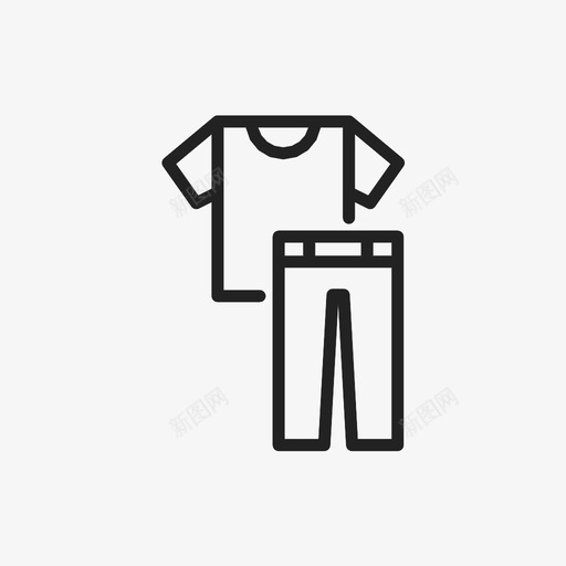衣服裤子衬衫图标svg_新图网 https://ixintu.com 衣服 衬衫 裤子