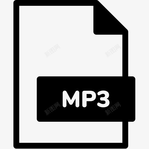 mp3扩展名文件图标svg_新图网 https://ixintu.com mp3 扩展名 文件 文件格式混合 格式 类型