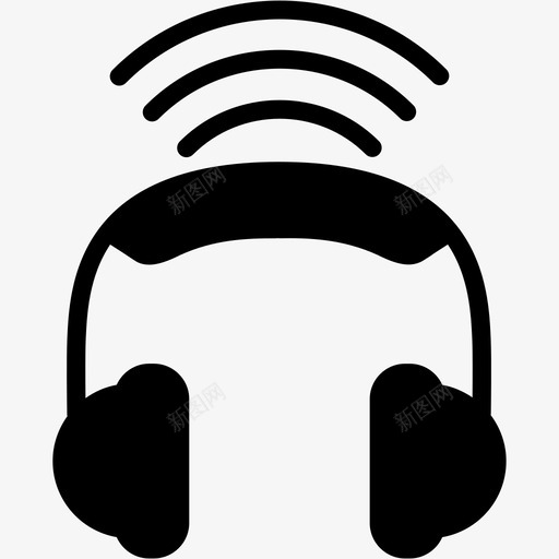 耳机音频听图标svg_新图网 https://ixintu.com 乐器 听 声音 耳机 音乐 音频
